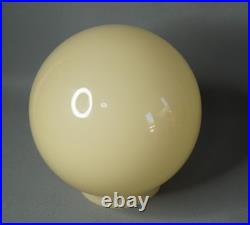 Art Deco Vaseline Glass Mustard Opaline Desk Lamp Light fixture Shade Globe Ball