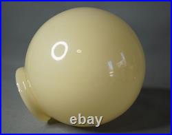 Art Deco Vaseline Glass Mustard Opaline Desk Lamp Light fixture Shade Globe Ball