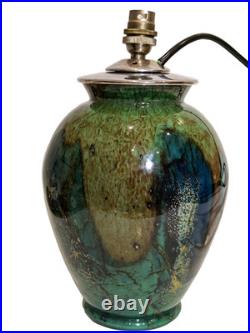 Art Deco WMF Ikora Green Glass & Chrome Lamp, 1930s