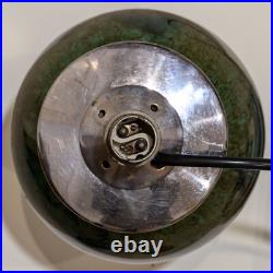 Art Deco WMF Ikora Green Glass & Chrome Lamp, 1930s