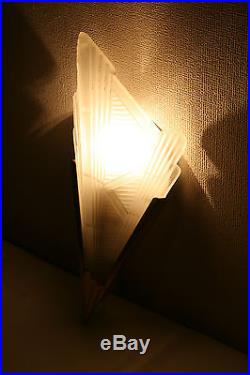 Art Deco Wall Lamp Wandlampe Barovier Style Iceglass sconces Murano Appliques