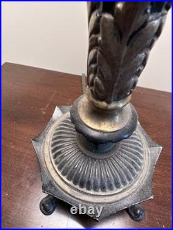 Art Deco black Swedish Strindberg Alabaster glass shade Table Lamp 1920-1930