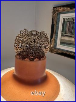 Art Deco black Swedish Strindberg Alabaster glass shade Table Lamp 1920-1930