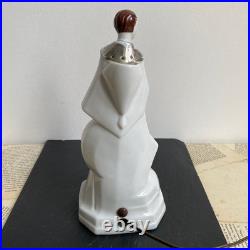 Art Deco porcelain night light Woman with short hair Perfume burner 1930