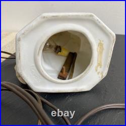 Art Deco porcelain night light Woman with short hair Perfume burner 1930