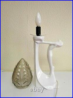 Art Deso Desk Lamp Lady Ceramic Lamp