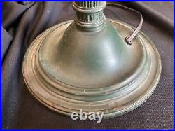 Art Nouveau Deco Lamp Base ONLY Signed Bradley & Hubbard No Leaded Stained Shade