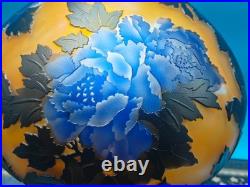 Art Nouveau Style Emile Galle Blown glass Desk lamp light US Duty Free