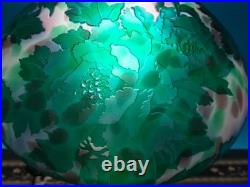 Art Nouveau Style Emile Galle Blown glass Desk lamp light US Duty Free