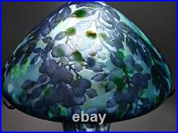 Art Nouveau Style Emile Galle Blown glass Desk lamp light US Duty Free
