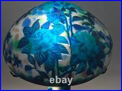 Art Nouveau Style Emile Galle Blown glass Desk lamp light US Duty Free Art Nouveau Style Emile Galle Blown glass Desk lamp light US Duty Free