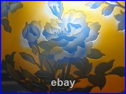 Art Nouveau Style Emile Galle Blown glass Desk lamp light US Duty Free
