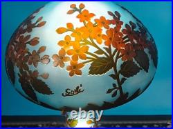 Art Nouveau Style Emile Galle Blown glass Desk lamp light US Duty Free