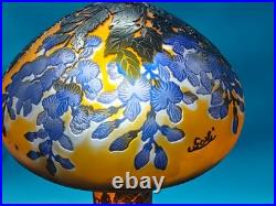 Art Nouveau Style Emile Galle Blown glass Desk lamp light US Duty Free