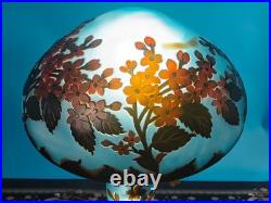 Art Nouveau Style Emile Galle Blown glass Desk lamp light US Duty Free