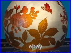 Art Nouveau Style Emile Galle Blown glass Desk lamp light US Duty Free Art Nouveau Style Emile Galle Blown glass Desk lamp light US Duty Free
