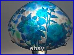 Art Nouveau Style Emile Galle Blown glass Desk lamp light US Duty Free