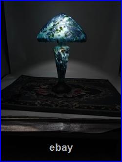 Art Nouveau Style Emile Galle Blown glass Desk lamp light US Duty Free