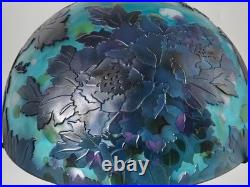 Art Nouveau Style Emile Galle Blown glass Desk lamp light US Duty Free