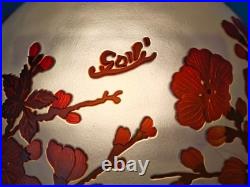 Art Nouveau Style Emile Galle Blown glass Desk lamp light US Duty Free