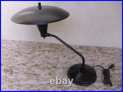 Art Specialty Mid Century Black Flying Saucer Desk Lamp