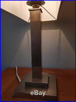 Art deco 1930s stepped base skyscraper lamp