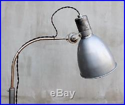 Art deco Industrial Bauhaus German floor Lamp, loft lamp, medical doctor lamp, V93