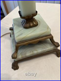 Art deco Jadite Table Lamp