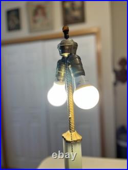 Art deco Jadite Table Lamp