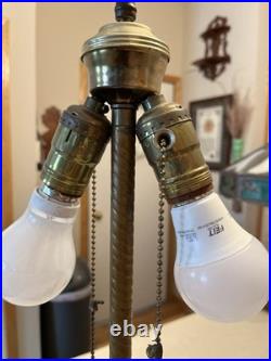 Art deco Jadite Table Lamp