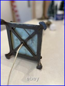 Art deco Jadite Table Lamp