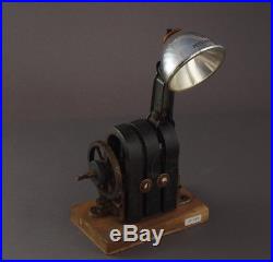 Art deco Tischlampe, Industriedesign 20/30er Jahre Industrielampe (# 6305)