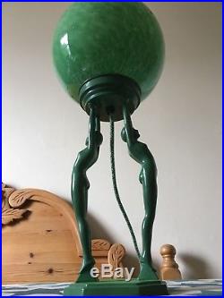 Art deco frankart lady lamp original stunning