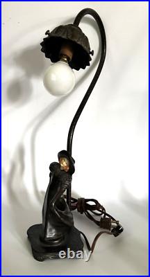 Artur Rubinstein Foundry Vienna Art Deco Lady Dancing Lamp 16 Tall Figure