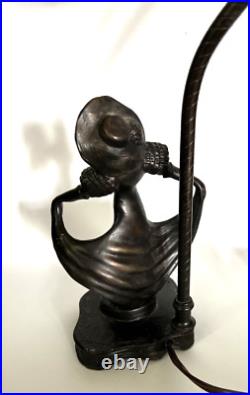 Artur Rubinstein Foundry Vienna Art Deco Lady Dancing Lamp 16 Tall Figure