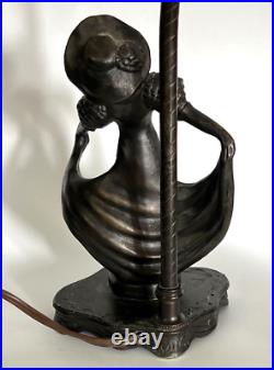 Artur Rubinstein Foundry Vienna Art Deco Lady Dancing Lamp 16 Tall Figure