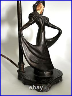 Artur Rubinstein Foundry Vienna Art Deco Lady Dancing Lamp 16 Tall Figure