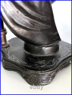 Artur Rubinstein Foundry Vienna Art Deco Lady Dancing Lamp 16 Tall Figure