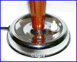 Authentic Art Deco Bakelite / Phenolic / Catalin table lamp with Stepped Shade