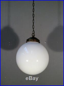 BAUHAUS Lampe Opalglaskugel Ø20 Messing ART DECO Deckenlampe