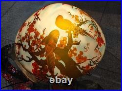 BIG Emile Galle lamp(USA tax-exempt.)