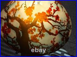 BIG Emile Galle lamp(USA tax-exempt.)