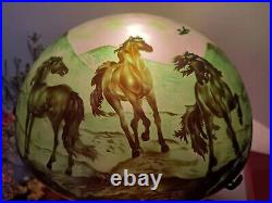 BIG Emile Galle lamp horse