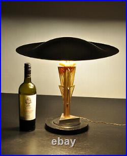 BIG VINTAGE ART DECO TABLE MUSHROOM LAMP. C. 1920. DesignerLampe. Original