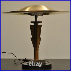 BIG VINTAGE ART DECO TABLE MUSHROOM LAMP. C. 1920. DesignerLampe. Original