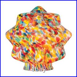 B&P Lamp 3 1/4 fitter, Art Deco Starburst Globe Starburst Shade