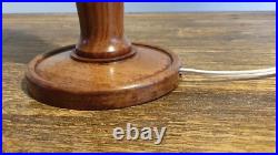 Base Lamp Art Deco Wooden. Hauteur 36 CM