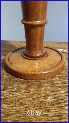 Base Lamp Art Deco Wooden. Hauteur 36 CM