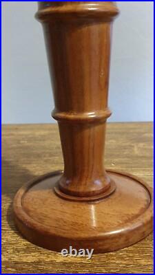 Base Lamp Art Deco Wooden. Hauteur 36 CM
