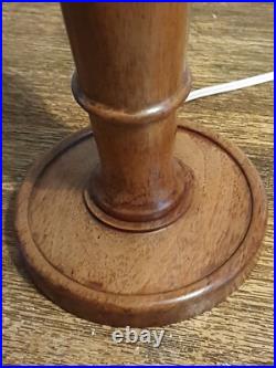 Base Lamp Art Deco Wooden. Hauteur 36 CM
